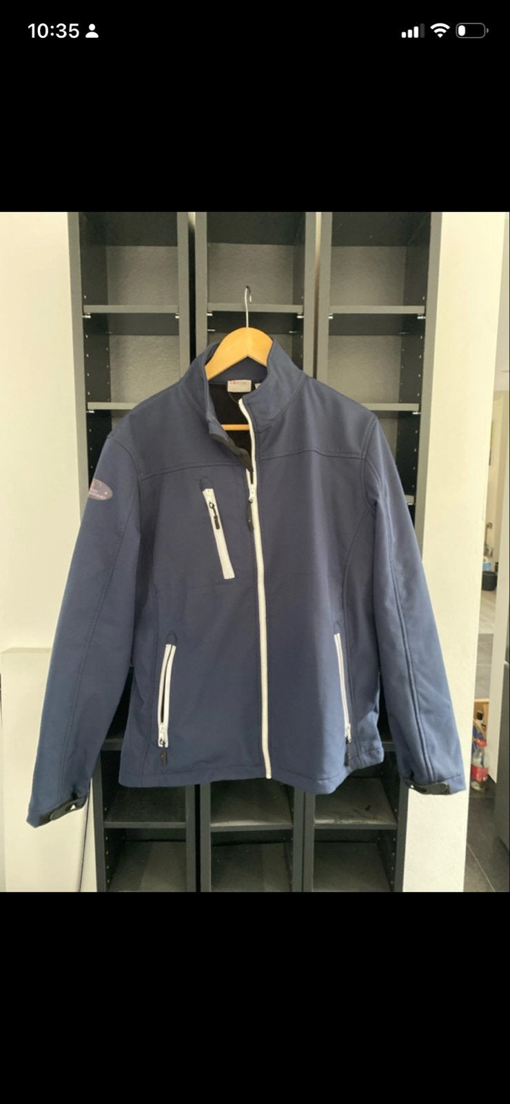 Santino Softshell Jas - Golfclub Hoogland Amersfoort, Ophalen of Verzenden, Zo goed als nieuw, Blauw