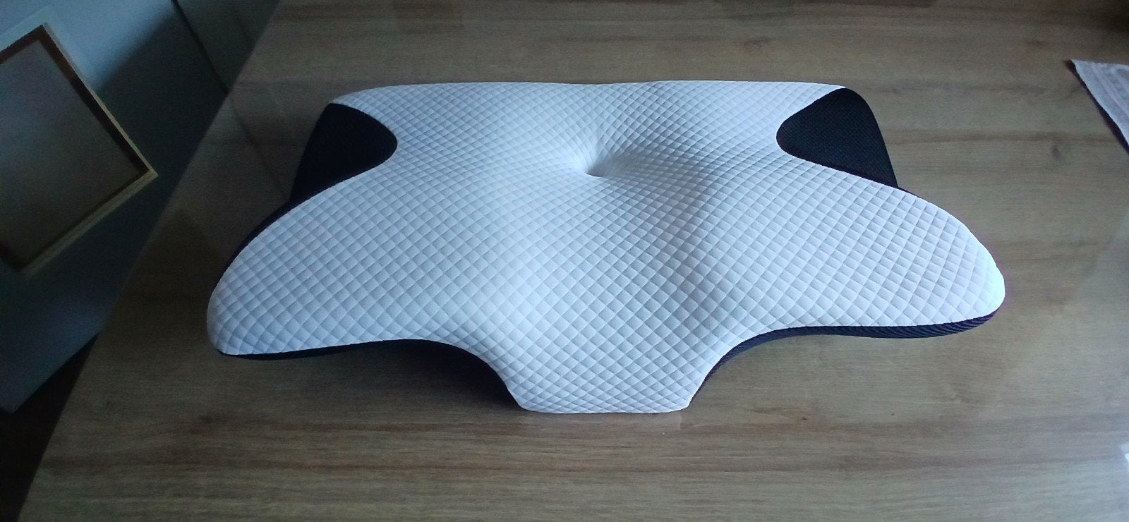 Ergonomisch traagschuim kussen - Neksteun, Ophalen of Verzenden, Zo goed als nieuw, Kussen, Dubbelzijdig bruikbaar