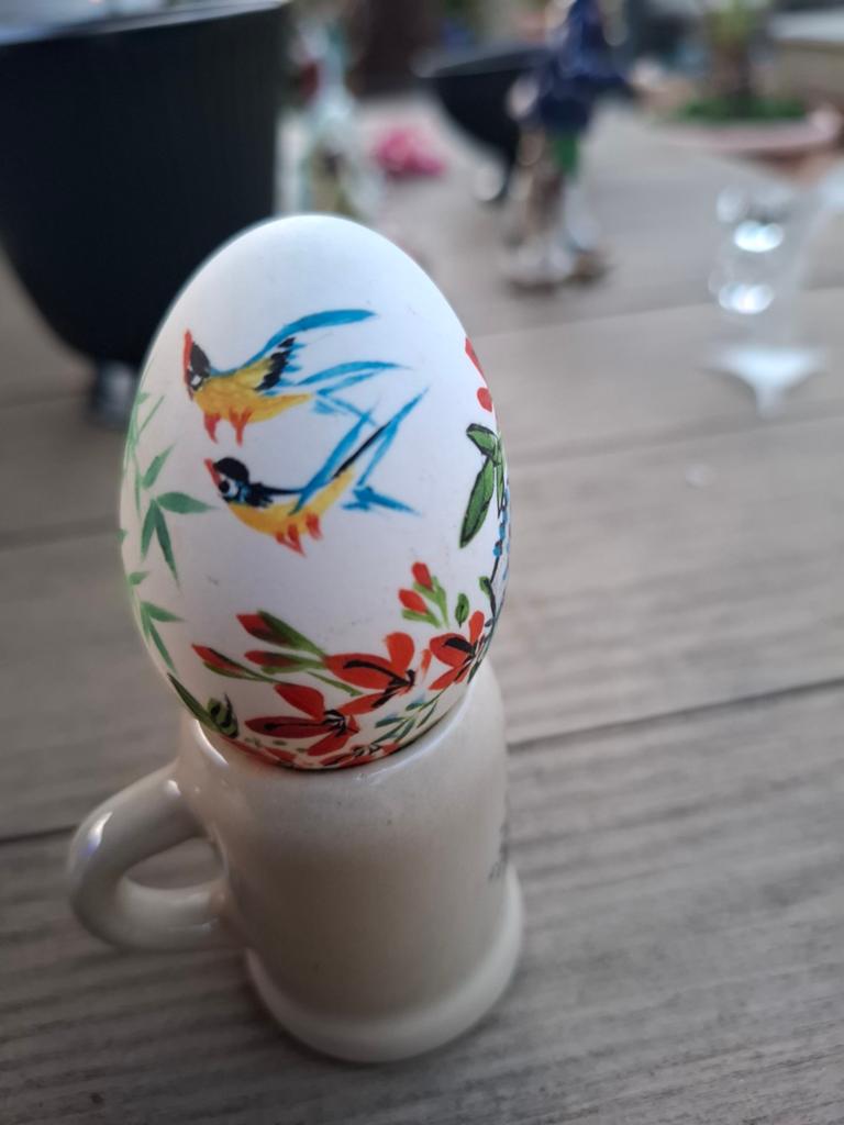 Chinees handbeschilderd paasei, Antiek en Kunst, Ophalen of Verzenden