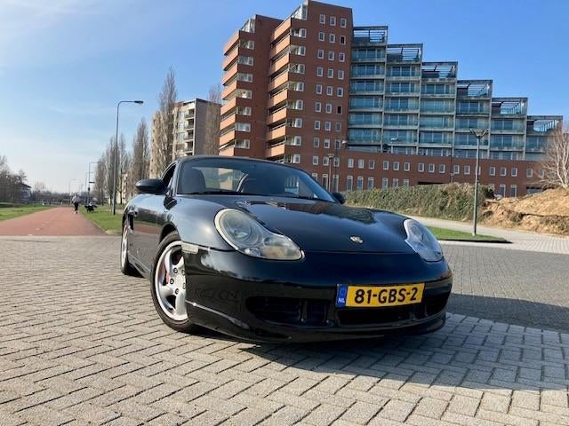 Porsche Boxster 2000 Zwart, Achterwielaandrijving, Euro 6, Cabriolet, Zwart