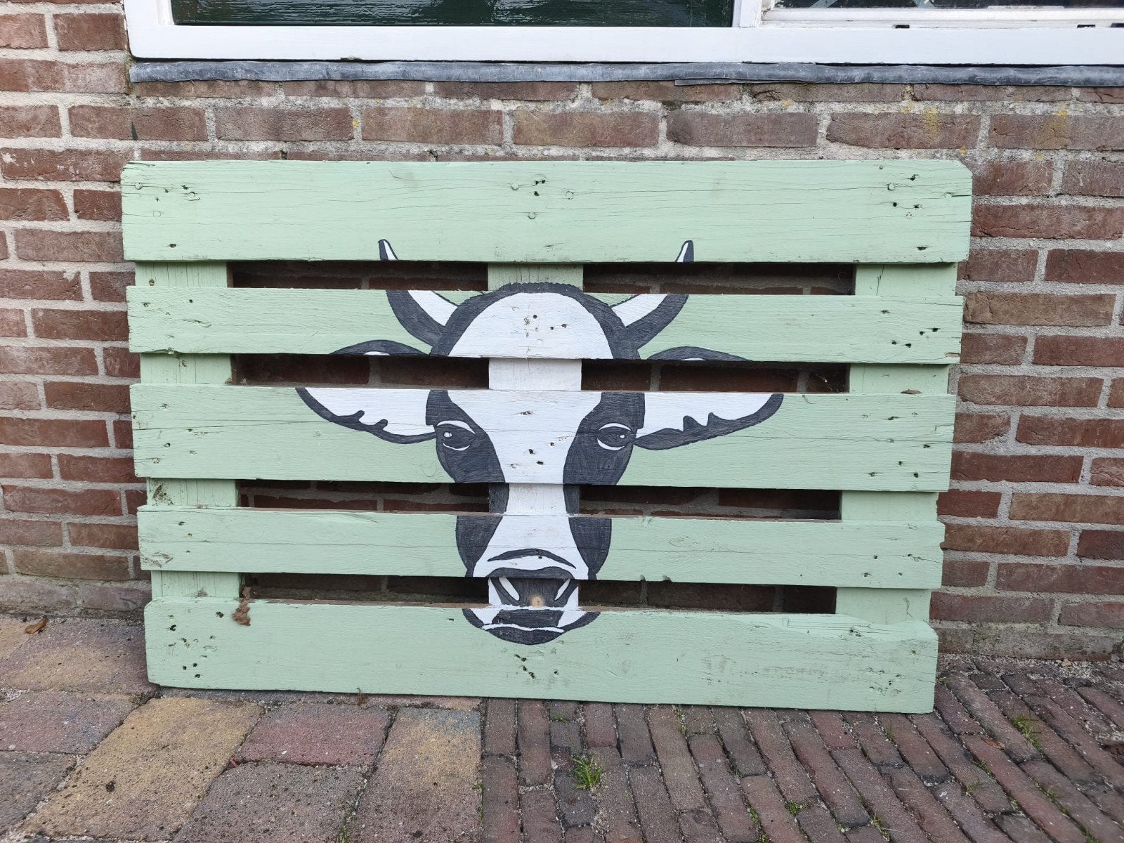 Gratis - Straatversiering Koe en Varken, Ophalen