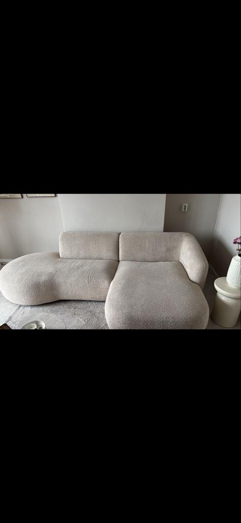 Kwantum Teddy Beige Bank - hele goede staat, 250 tot 300 cm, 100 tot 125 cm, Hoekbank, Ophalen of Verzenden