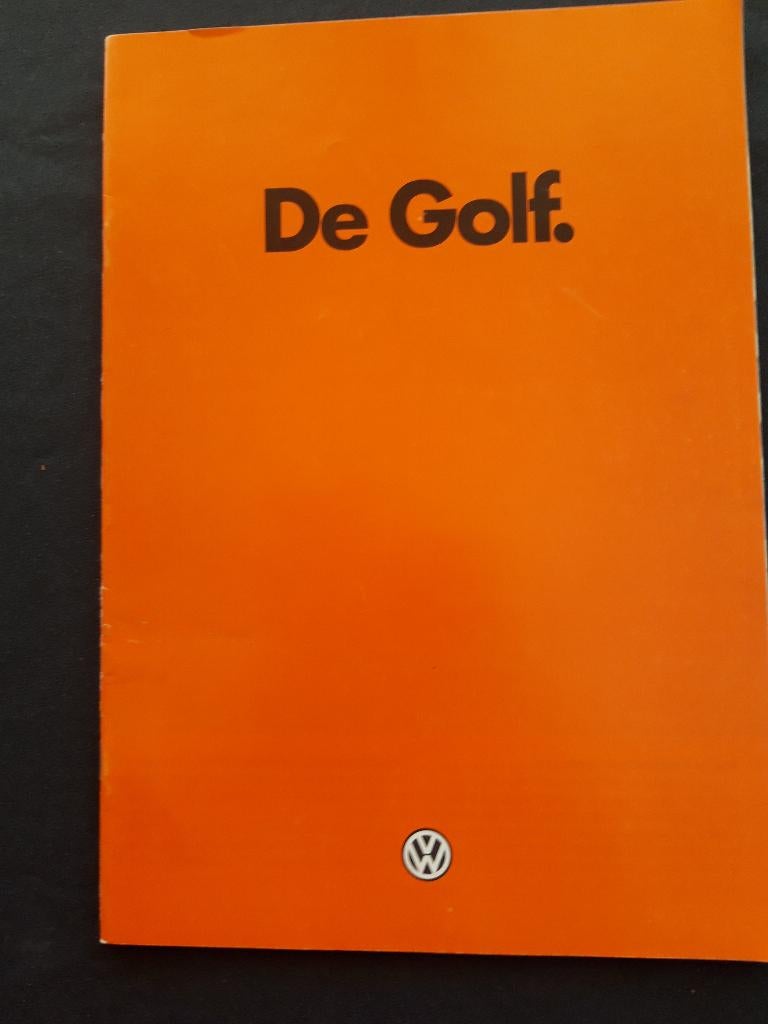folder Volkswagen Golf modeljaar 1982 - Nederlands, Ophalen of Verzenden, Zo goed als nieuw, Volkswagen