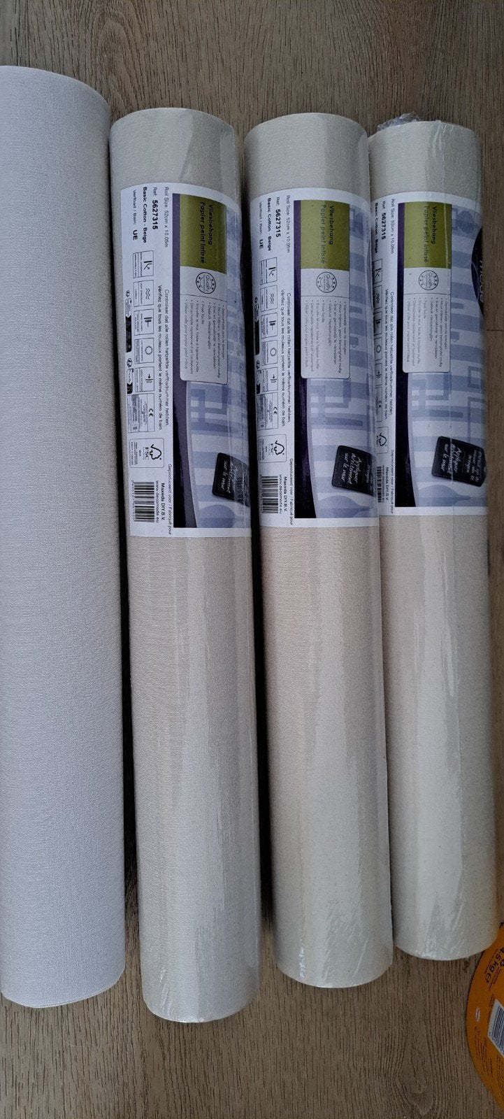 behang basic coton beige praxis, Huis en Inrichting, Ophalen of Verzenden, Beige