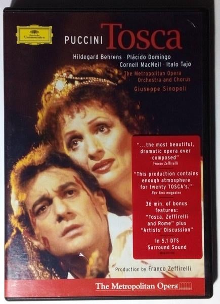 Puccini– Tosca DVD nieuw, Alle leeftijden, Ophalen of Verzenden, Nieuw in verpakking, Muziek en Concerten
