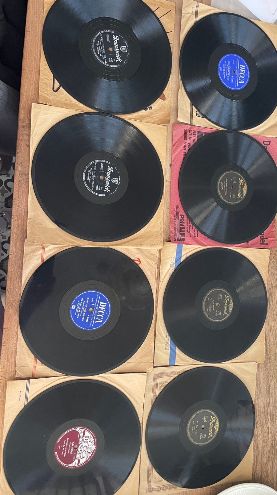 78-toeren platen jaren 40-50 bakeliet, Ophalen, Gebruikt, 10 inch, Overige typen