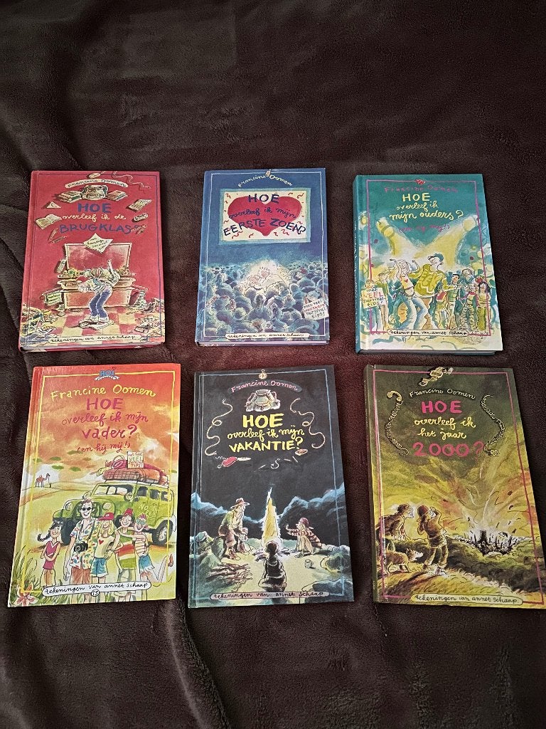 6x Hoe overleef ik boeken van Francine Oomen, Ophalen of Verzenden, Zo goed als nieuw, Francine Oomen