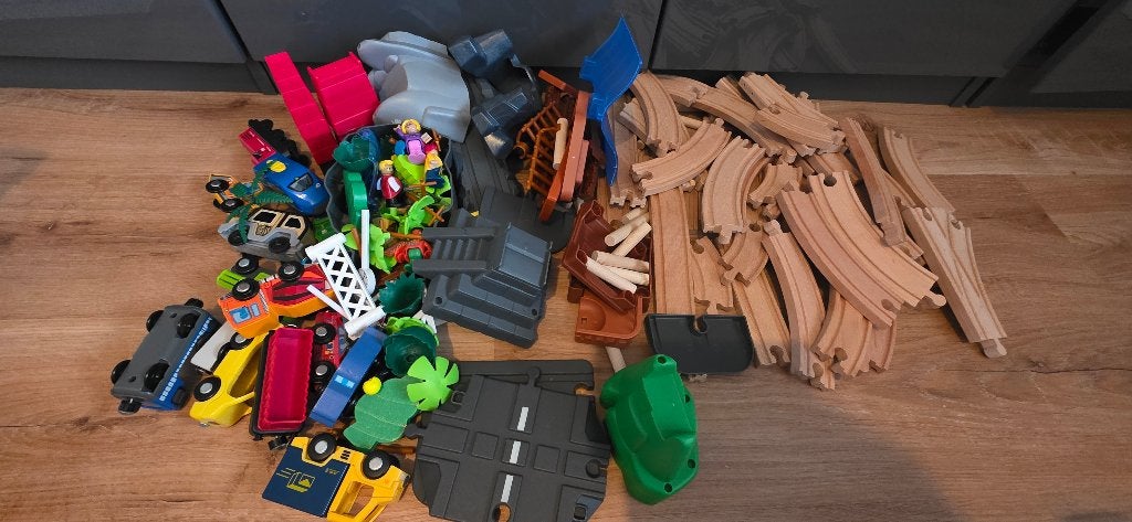 Houten treinset, Ophalen, Zo goed als nieuw