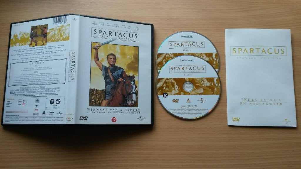 Spartacus 2dvd special edition - Stanley Kubrick, Cd's en Dvd's, Dvd's | Klassiekers, Inclusief boekje, 1960 tot 1980, Verzenden