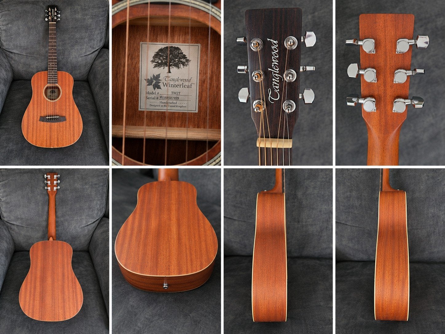 Tanglewood Winterleaf TW2T Travel Gitaar als nieuw, Muziek en Instrumenten, Strijkinstrumenten | Violen en Altviolen, Zo goed als nieuw