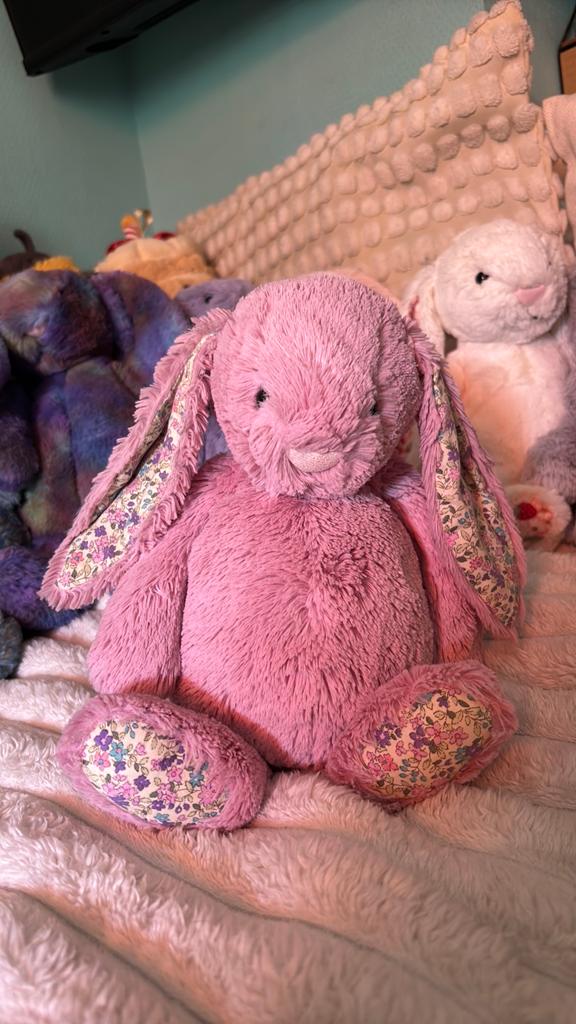 Jellycat Tulip Blossom Bunny Medium Retired, Jellycat, Overige karakters, Konijn, Ophalen of Verzenden