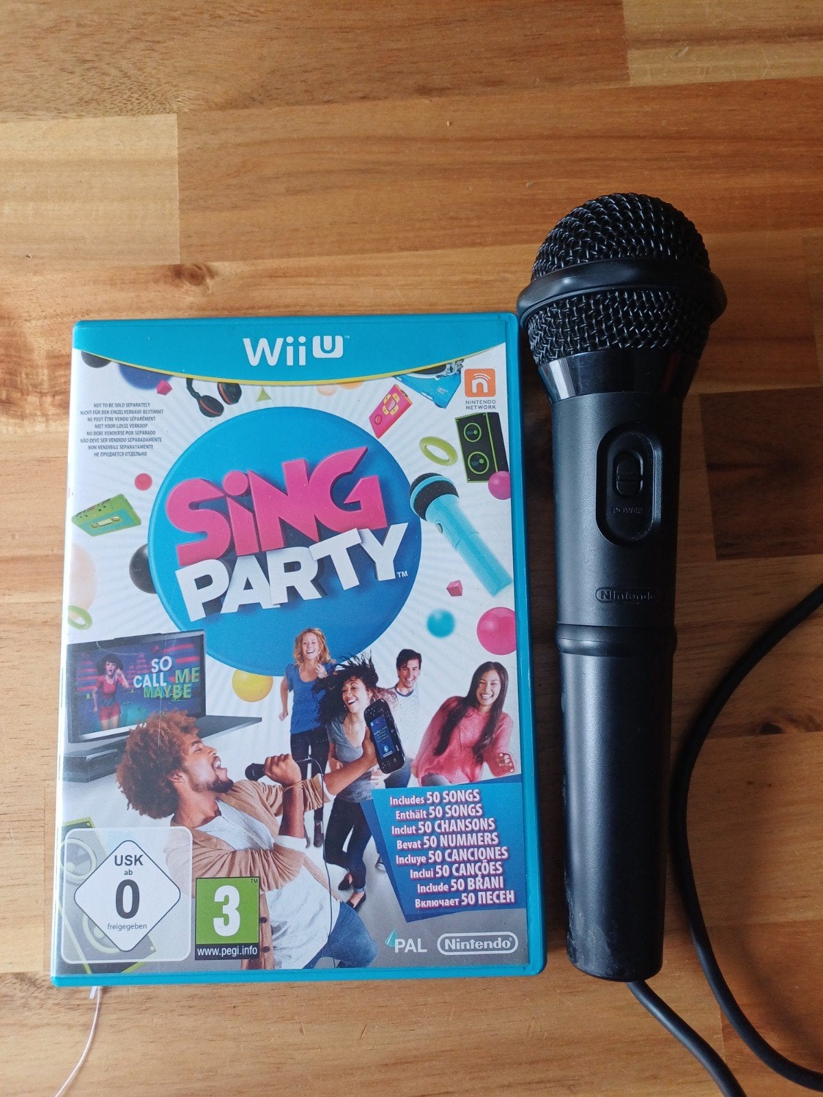 Sing Party Wii U met usb microfoon, Spelcomputers en Games, Muziek, Eén computer, Ophalen of Verzenden, Zo goed als nieuw