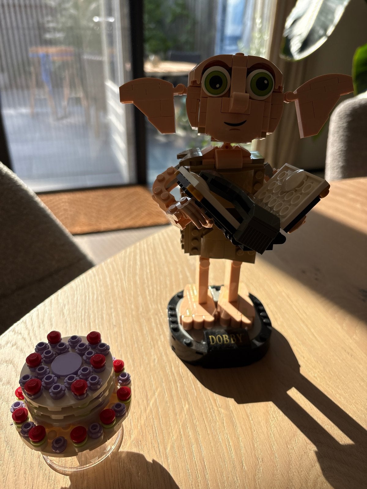 LEGO Harry Potter Dobby de Huiself met taart, Ophalen of Verzenden, Zo goed als nieuw, Overige merken