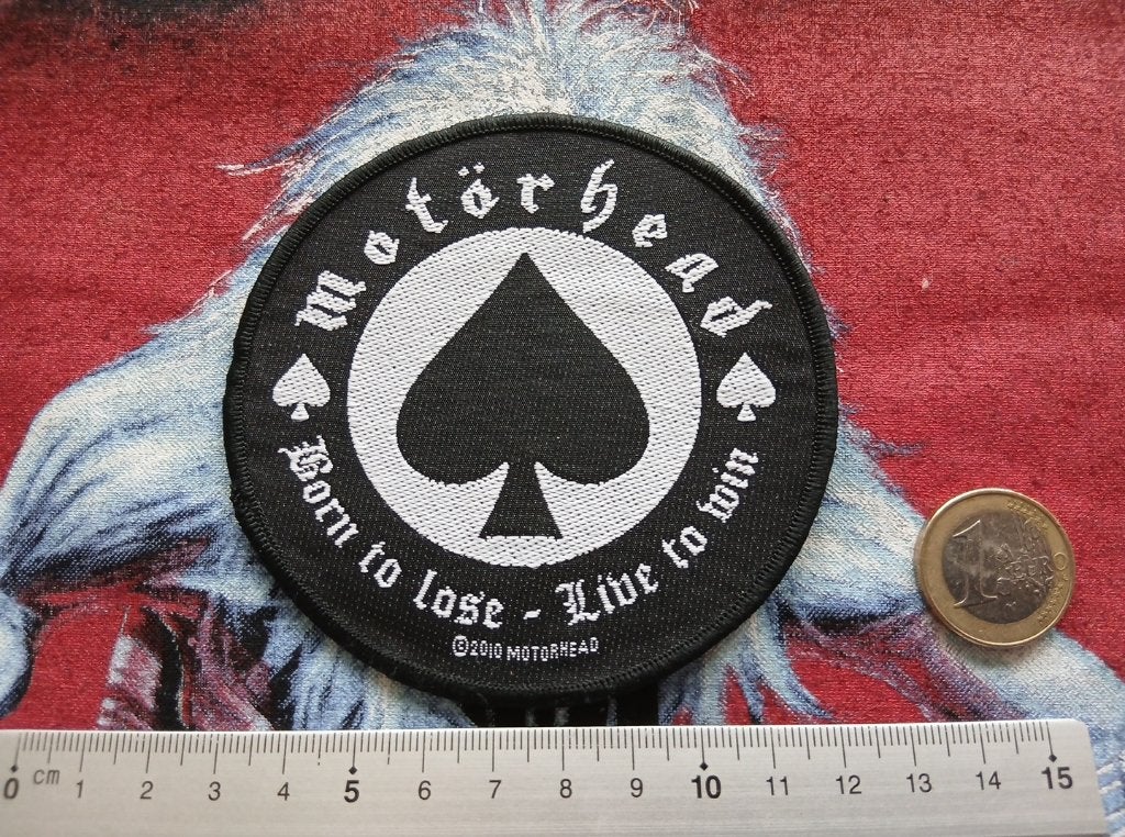 Motorhead vrij  mooie ronde born to lose 2010 patch 44, Verzenden, Nieuw, Kleding
