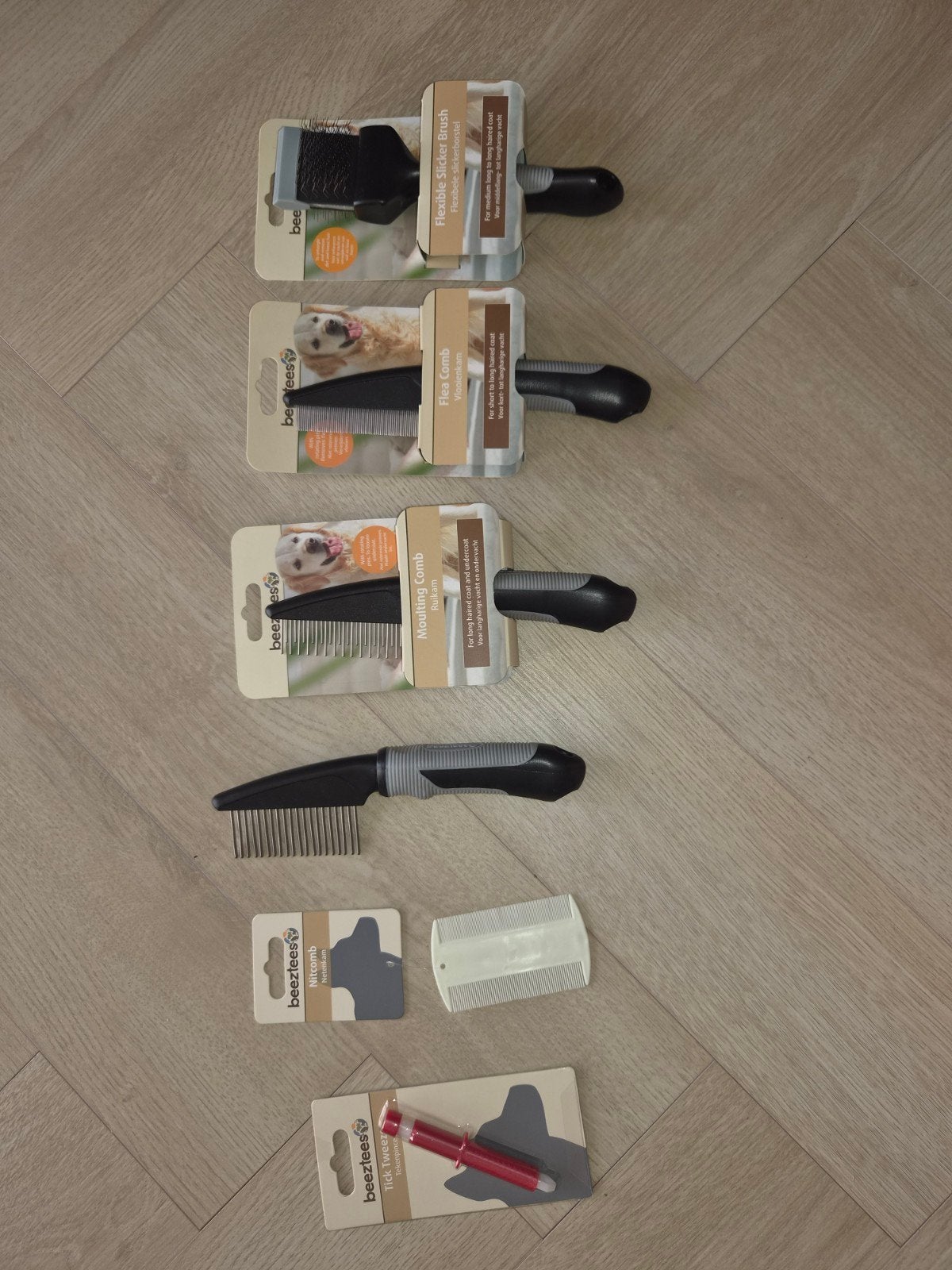 Hondenkammen/borstels voor langharige rassen + een tekentang, Ophalen, Nieuw