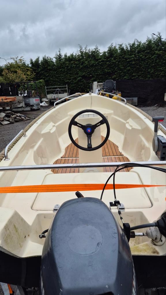 Aquatico visboot met Yamaha buitenboordmotor, Gebruikt, Met afstandsbediening, Ophalen of Verzenden, 10 tot 30 pk