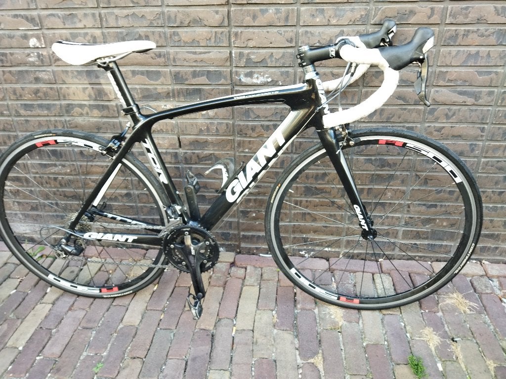 Giant tcr full carbon perfecte staat Dames racefiets maat 50, Fietsen en Brommers, Ophalen, 28 inch, Carbon, Velgrem