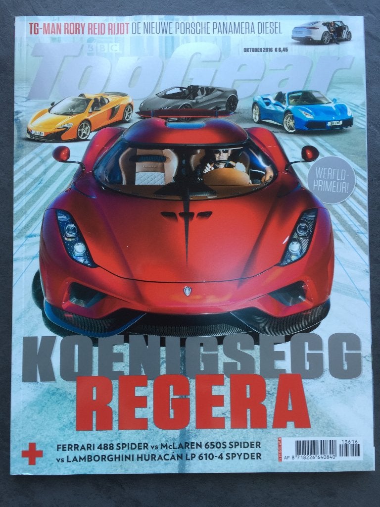 Top Gear glossy oktober 2016., Ophalen of Verzenden, 1980 tot heden, Nederland, Tijdschrift