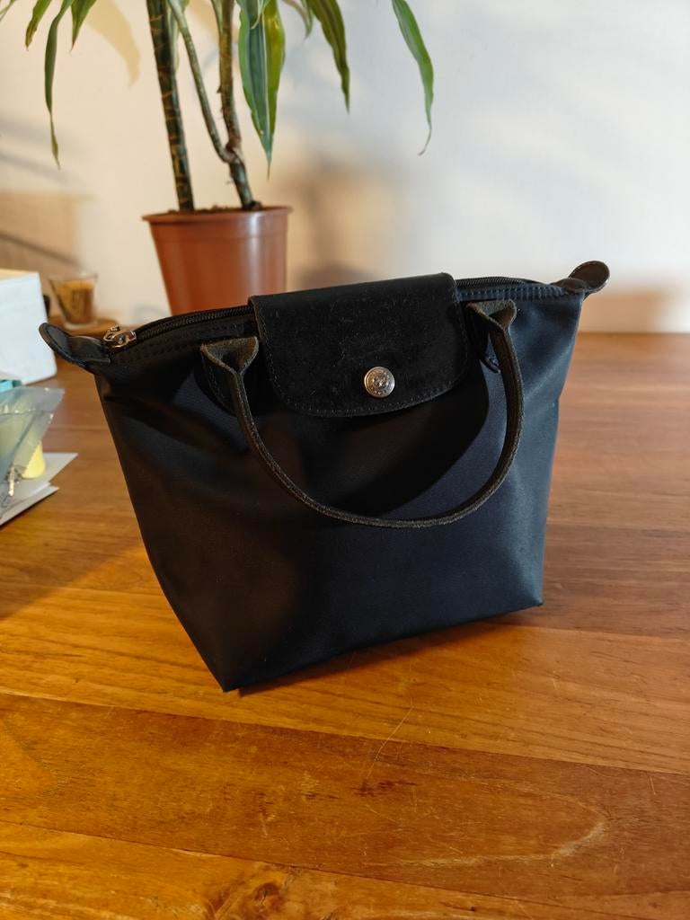 Longchamp Le Pliage XS Handtas Zwart, Ophalen of Verzenden, Gebruikt, Zwart, Handtas