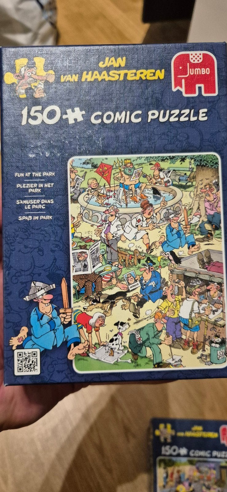 Jan van haasteren 150 stukjes Plezier in het park, Hobby en Vrije tijd, Denksport en Puzzels, Ophalen of Verzenden, Minder dan 500 stukjes