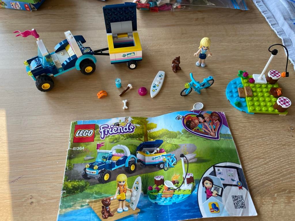 Lego Friends 41364 Stephanie's Buggy & Trailer, Gebruikt, Lego, Friends, Ophalen of Verzenden