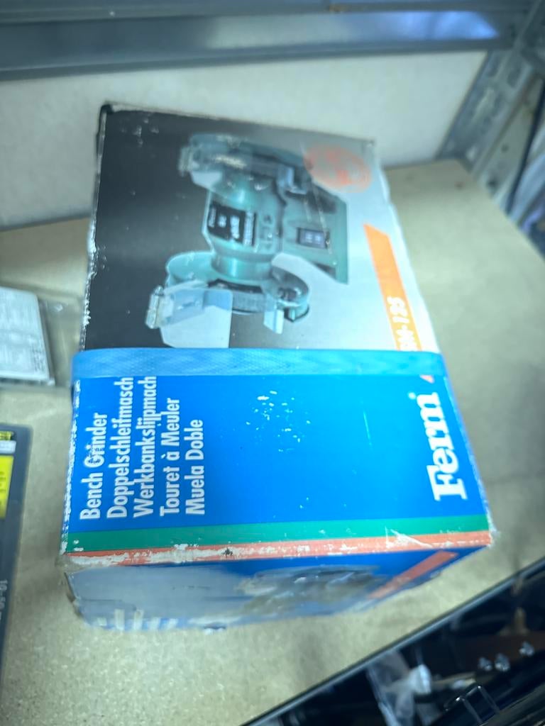 Ferm FSM-125 werkbankslijpmachine, Ophalen of Verzenden, Nieuw, Minder dan 700 watt, Haakse handslijpmachine