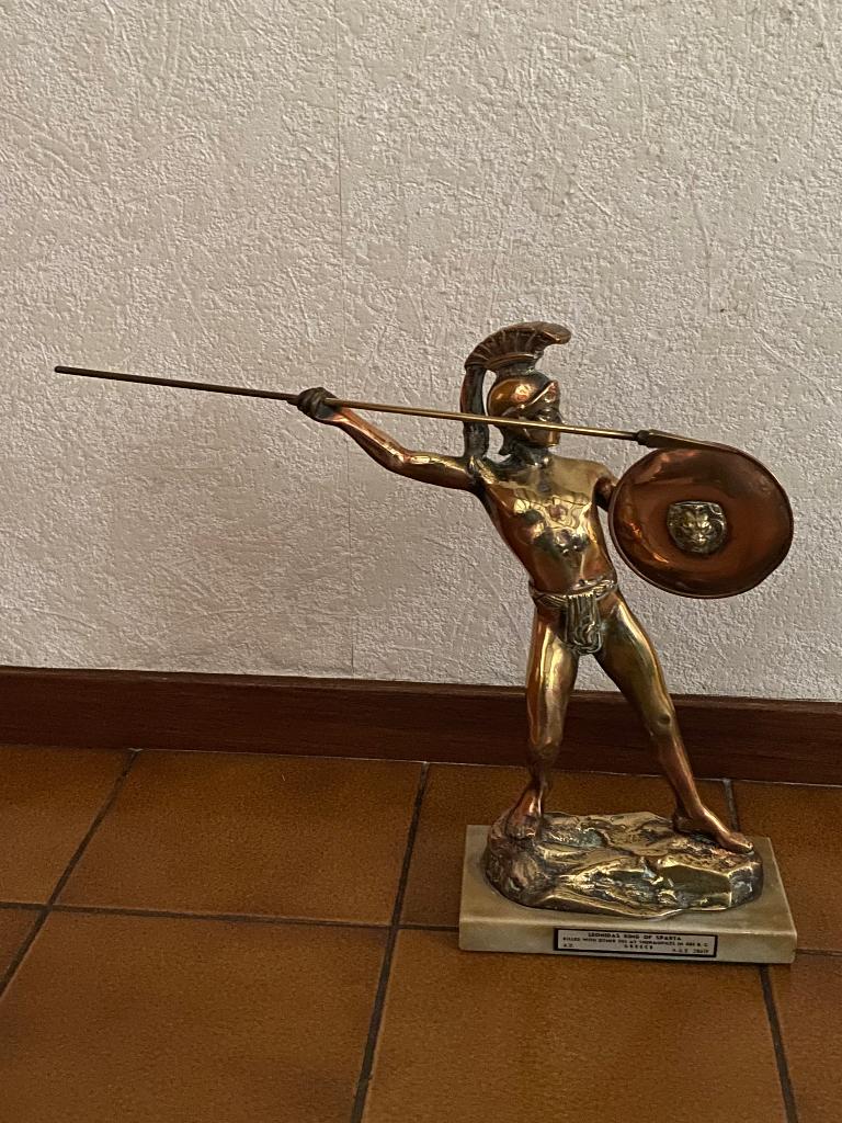 Koperen Griekse leonidas, Ophalen of Verzenden, Koper