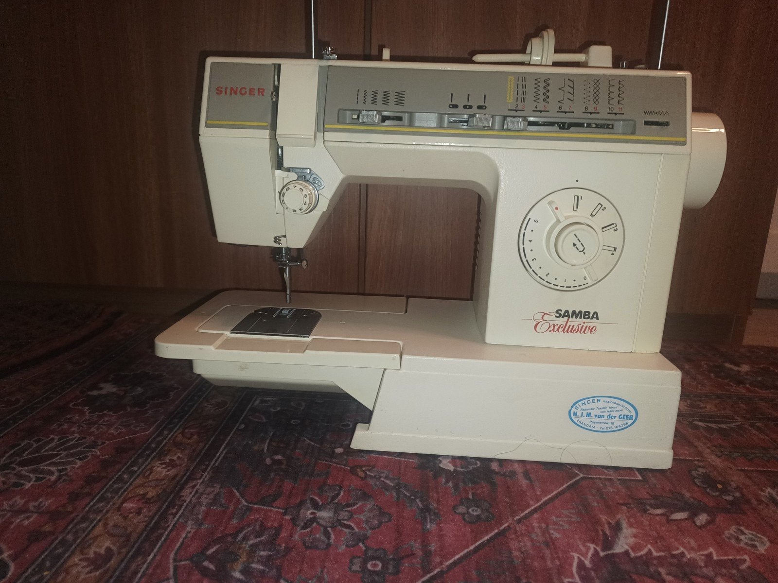 Singer Samba Exclusive Naaimachine met Voetpedaal, Ophalen of Verzenden, Gebruikt, Naaimachine, Singer