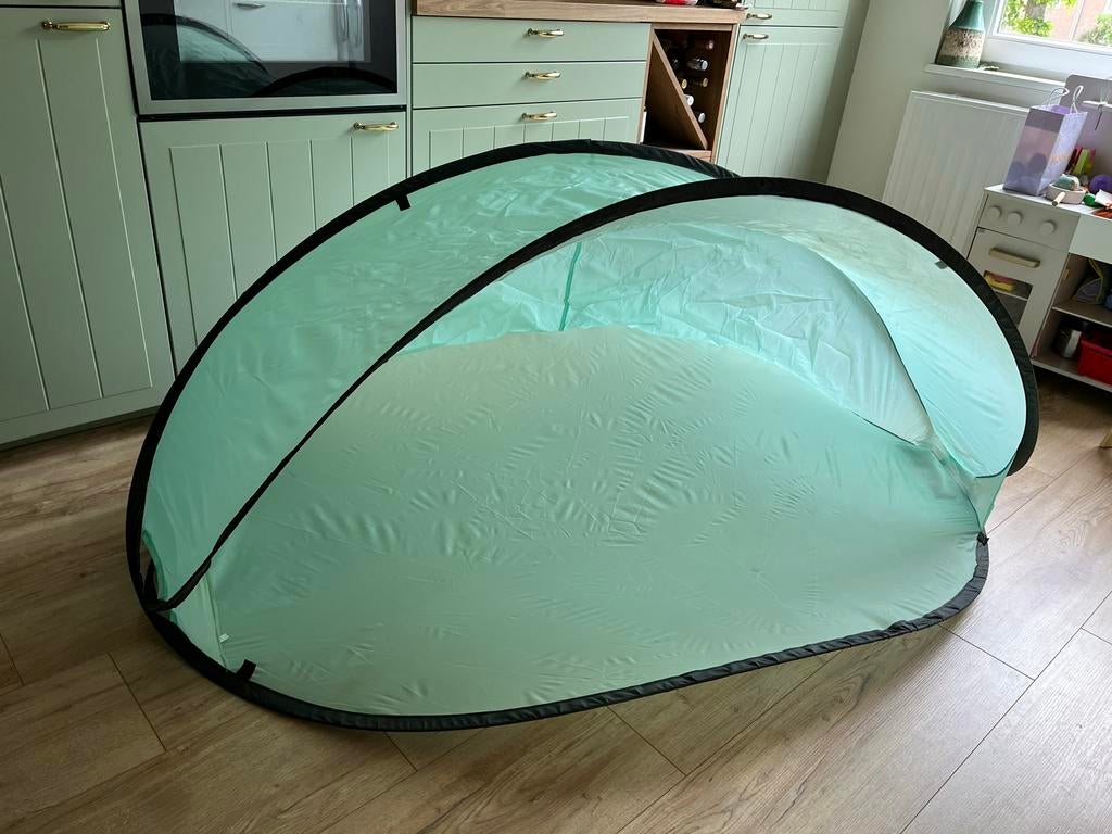 Blauwe Pop-up Tent - Snel Op te Zetten Strandtent, Caravans en Kamperen, Tenten, Ophalen, Zo goed als nieuw