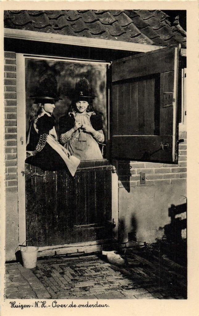 Huizen - N.H. - Over de onderdeur. - 1910 beschreven, Verzenden, Voor 1920, Ongelopen, Noord-Holland