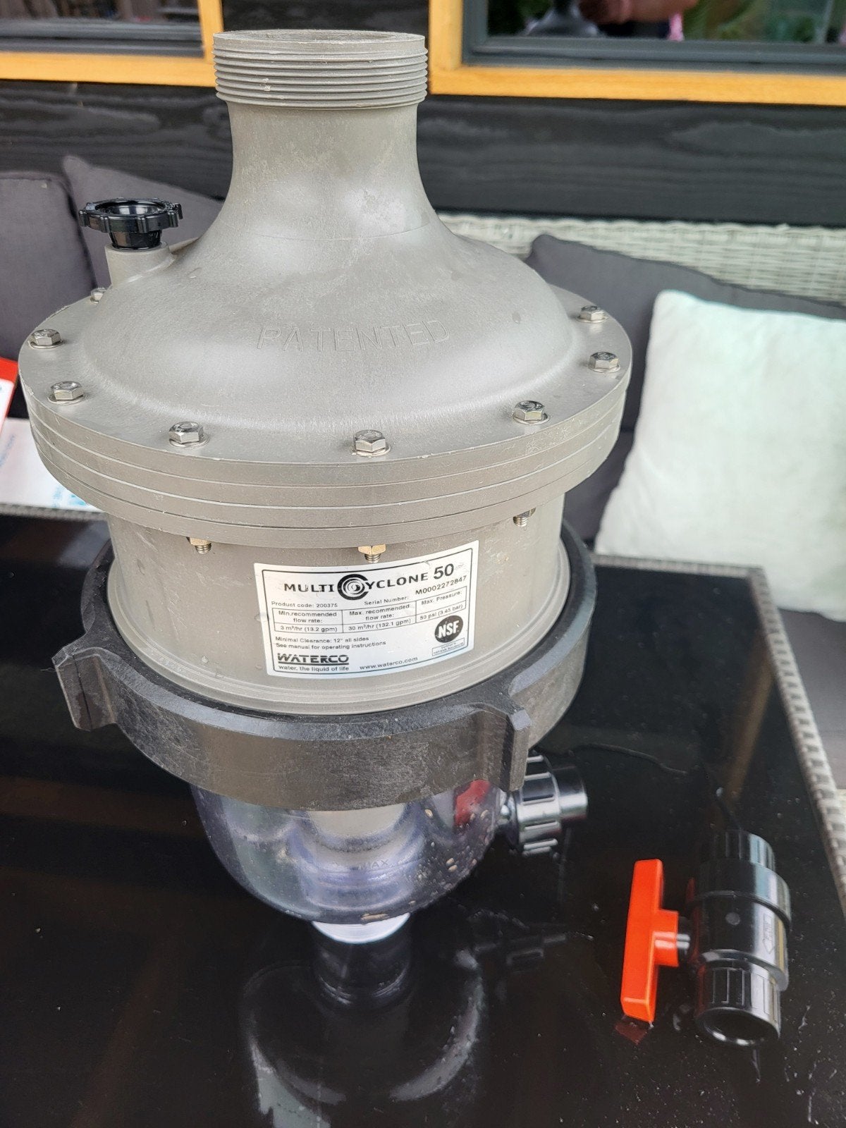 Waterco MultiCyclone 50 druk voorfilter, Ophalen of Verzenden, Gebruikt