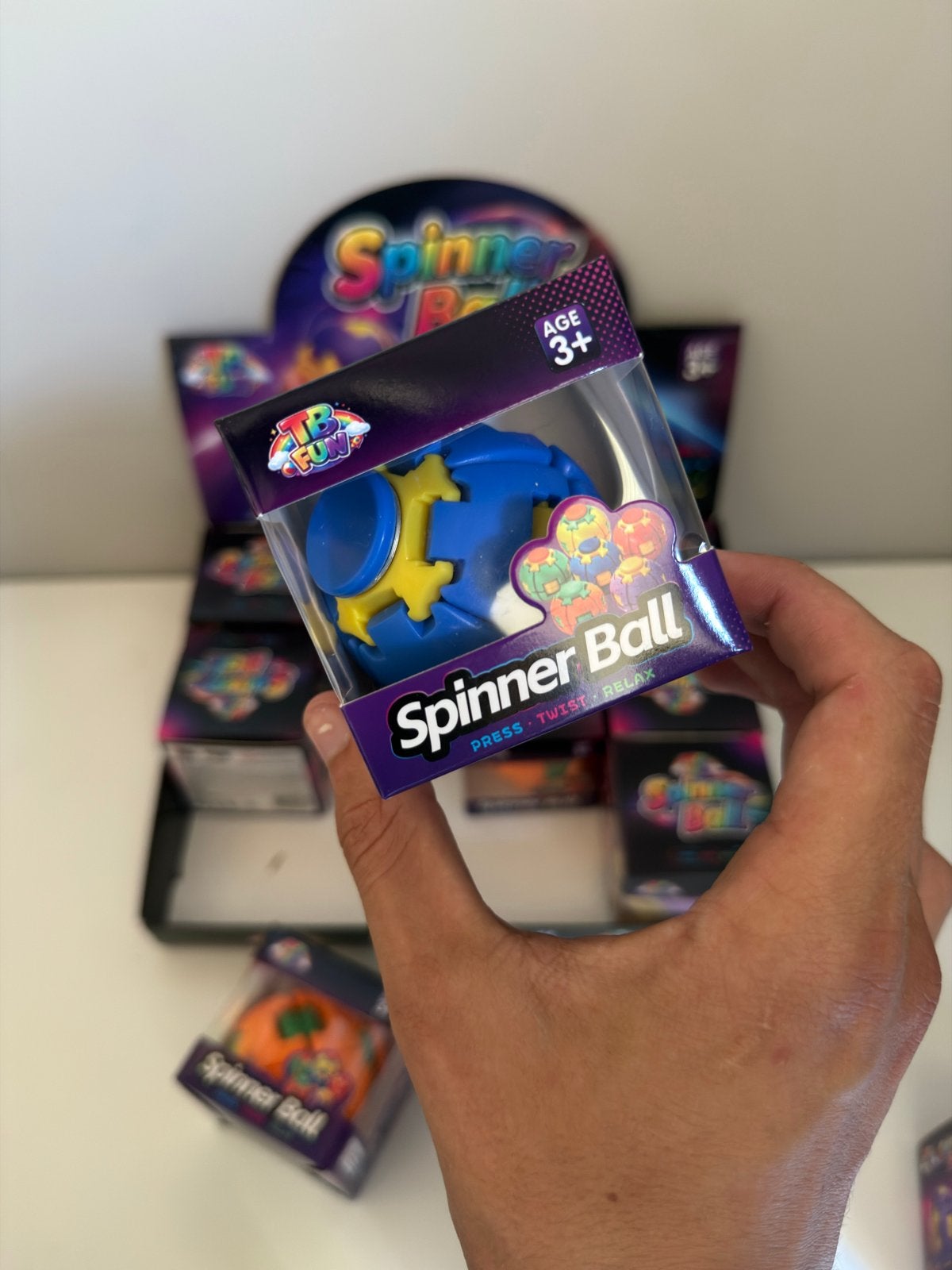 Spinner Ball - Fidget Speelgoed voor Stressvermindering, Kinderen en Baby's, Ophalen of Verzenden, Nieuw, Jongen of Meisje