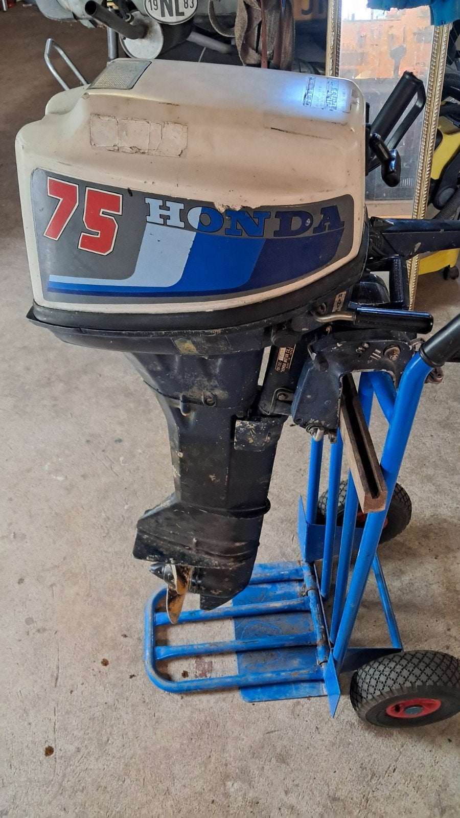 honda buiten boord, Ophalen, Gebruikt