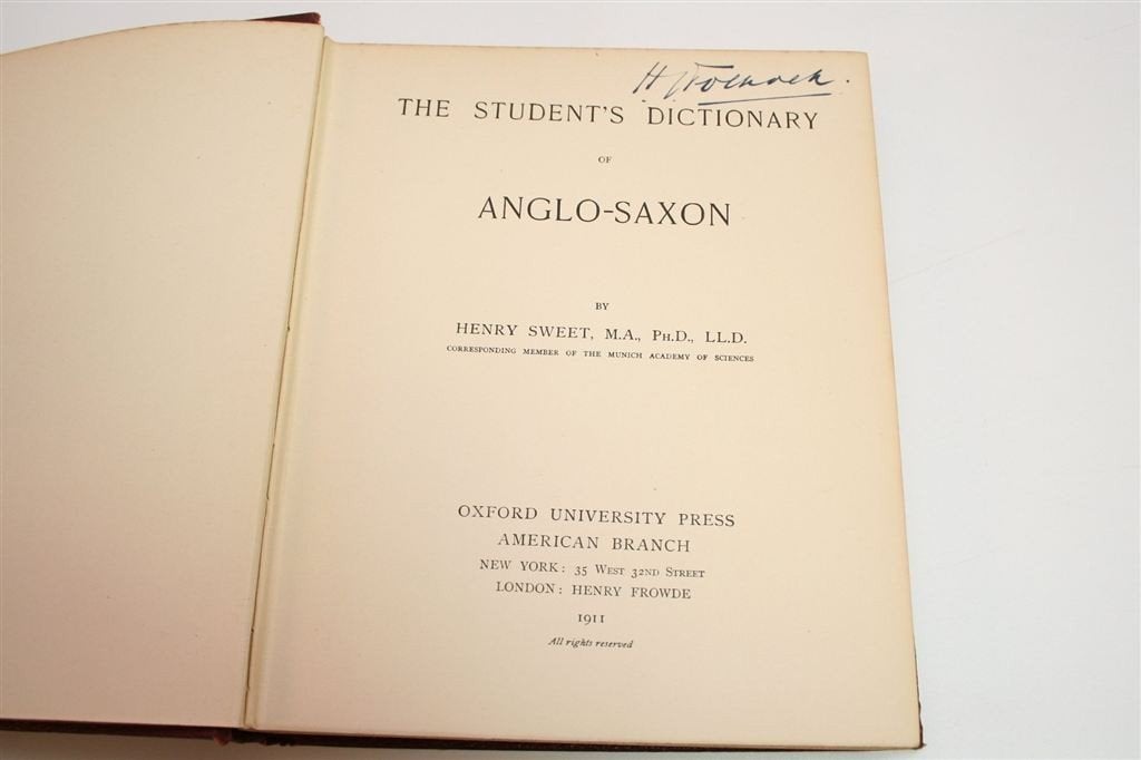 Antiek Woordenboek Oud-Engels [1911] — Oxford University, Antiek en Kunst, Ophalen of Verzenden