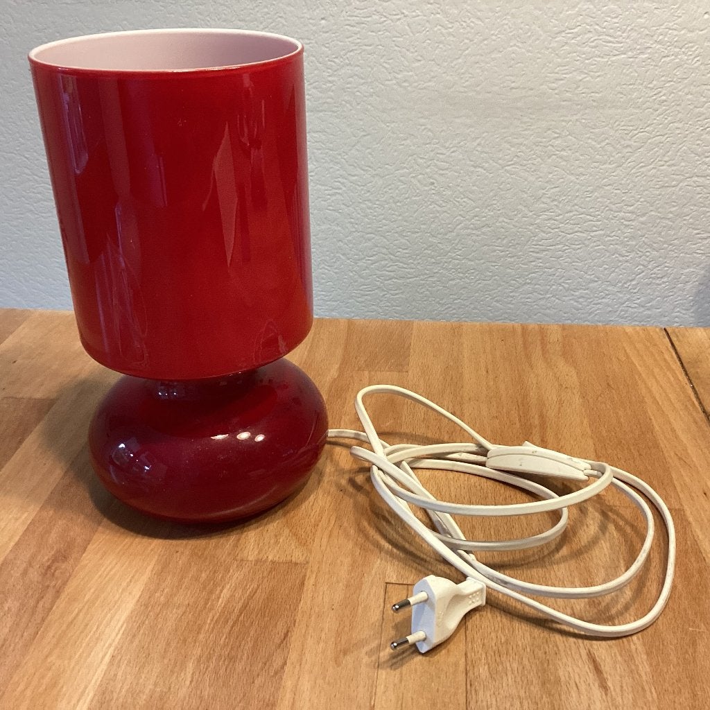 IKEA Lykta tafellamp rood, Ophalen of Verzenden, Zo goed als nieuw, Minder dan 50 cm
