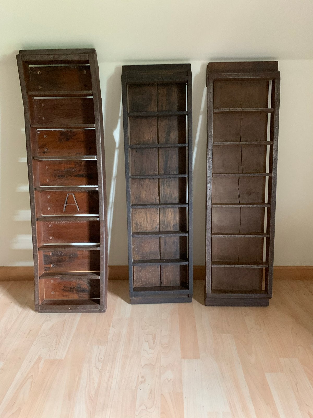 Vintage houten steenvormen, Ophalen