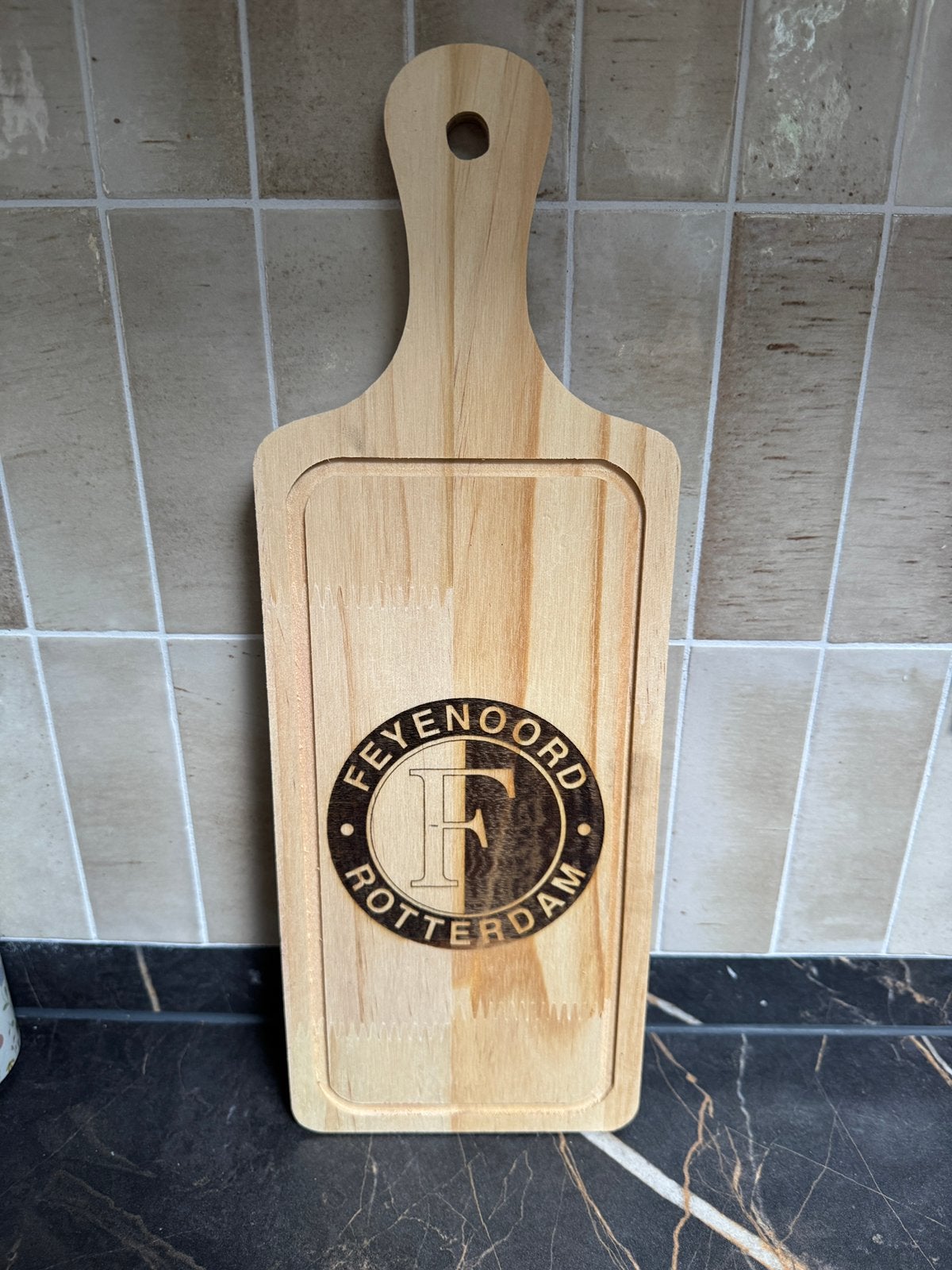 Feyenoord Snijplank / Borrelplank - 14x39cm, Verzamelen, Sportartikelen en Voetbal, Ophalen of Verzenden, Nieuw, Feyenoord, Overige typen