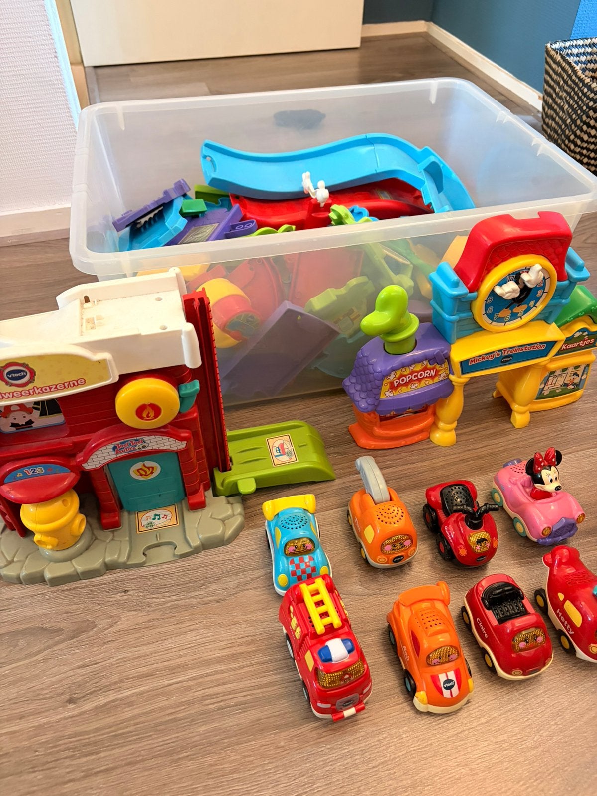 VTech toet toer autos XXL set, Kinderen en Baby's, Speelgoed | Vtech, Gebruikt, 2 tot 4 jaar, Ophalen
