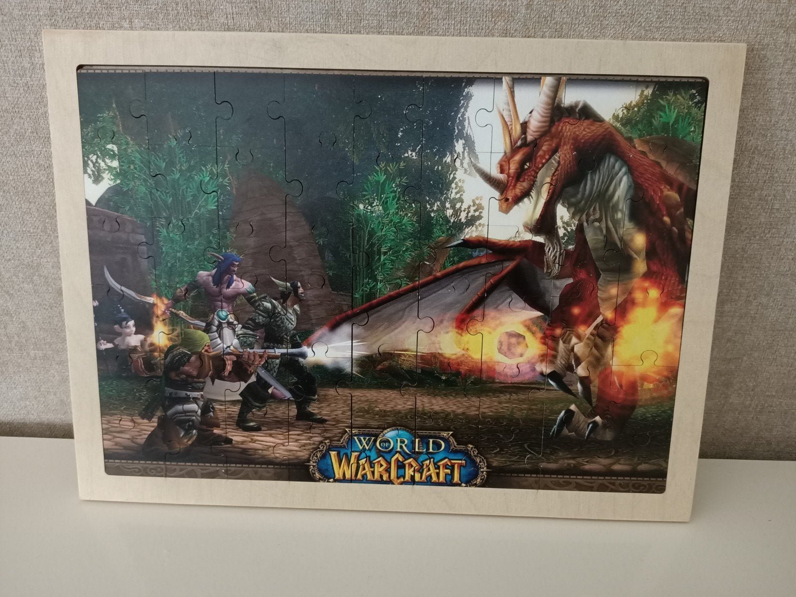 Houten puzzel voor World of Warcraft fan!, Spelcomputers en Games, Ophalen, Overige genres, 1 speler, Zo goed als nieuw