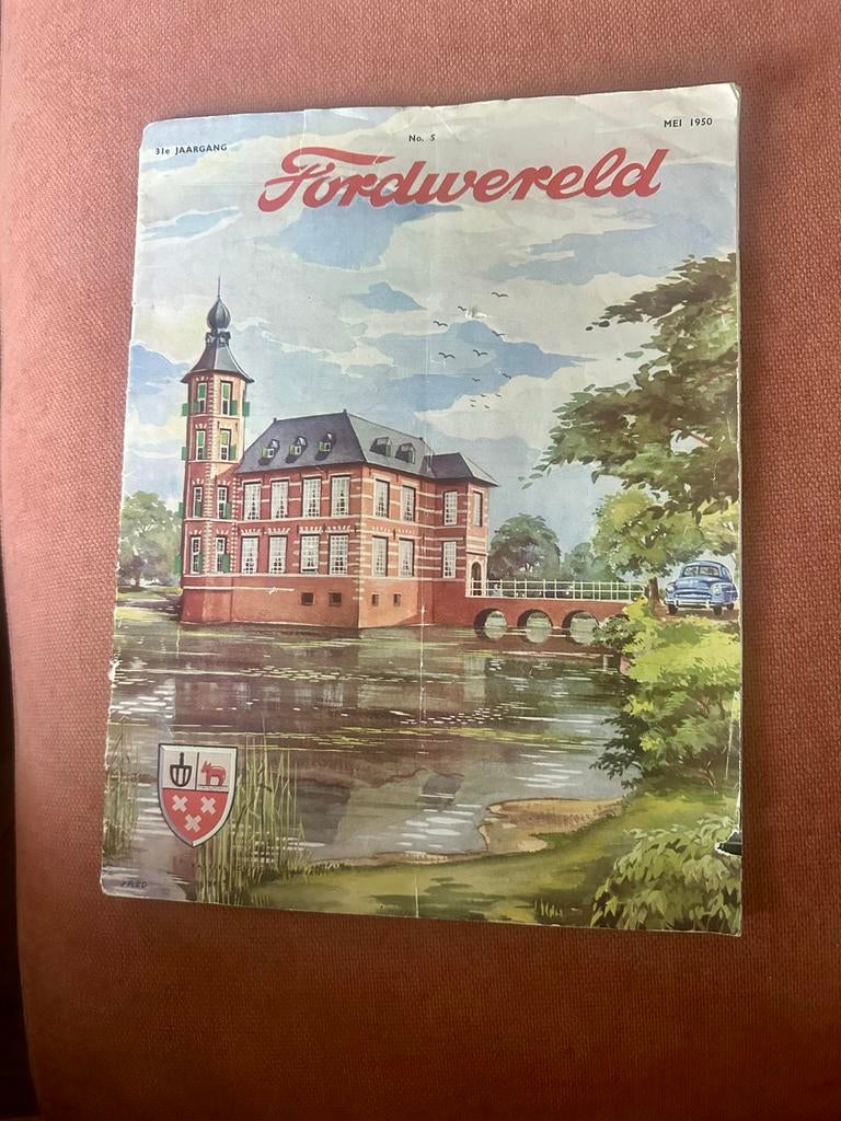 Fordwereld Magazine Mei 1950 - Zeldzaam Auto Tijdschrift, Boeken, Ophalen of Verzenden, Gelezen, Ford