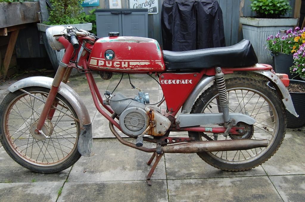 puch coronado, Fietsen en Brommers, Brommers | Oldtimers, Maximaal 45 km/u, 49 cc, 3 versnellingen, Ophalen