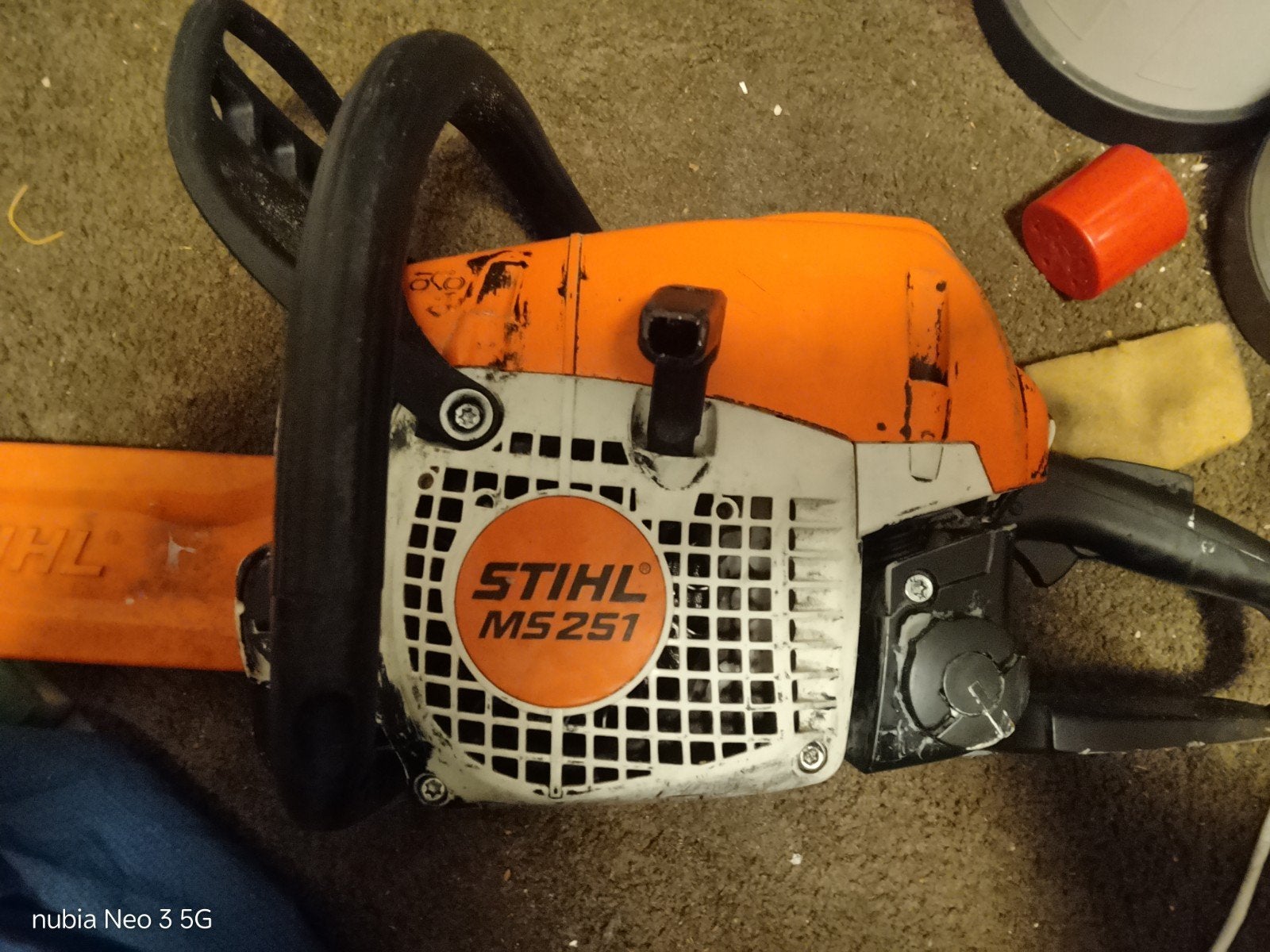 Stihl MS 251 Kettingzaag - Krachtig en Betrouwbaar, Doe-het-zelf en Verbouw, Stihl, Gebruikt, 70 mm of meer, Kettingzaag