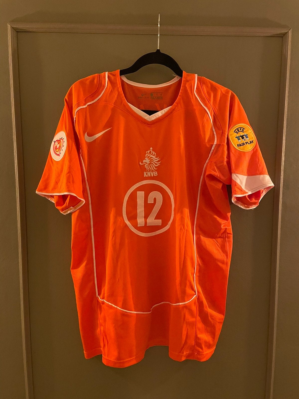 Nederlands elftal shirt 2004 Makaay #12, Maat L, Ophalen of Verzenden, Zo goed als nieuw, Shirt