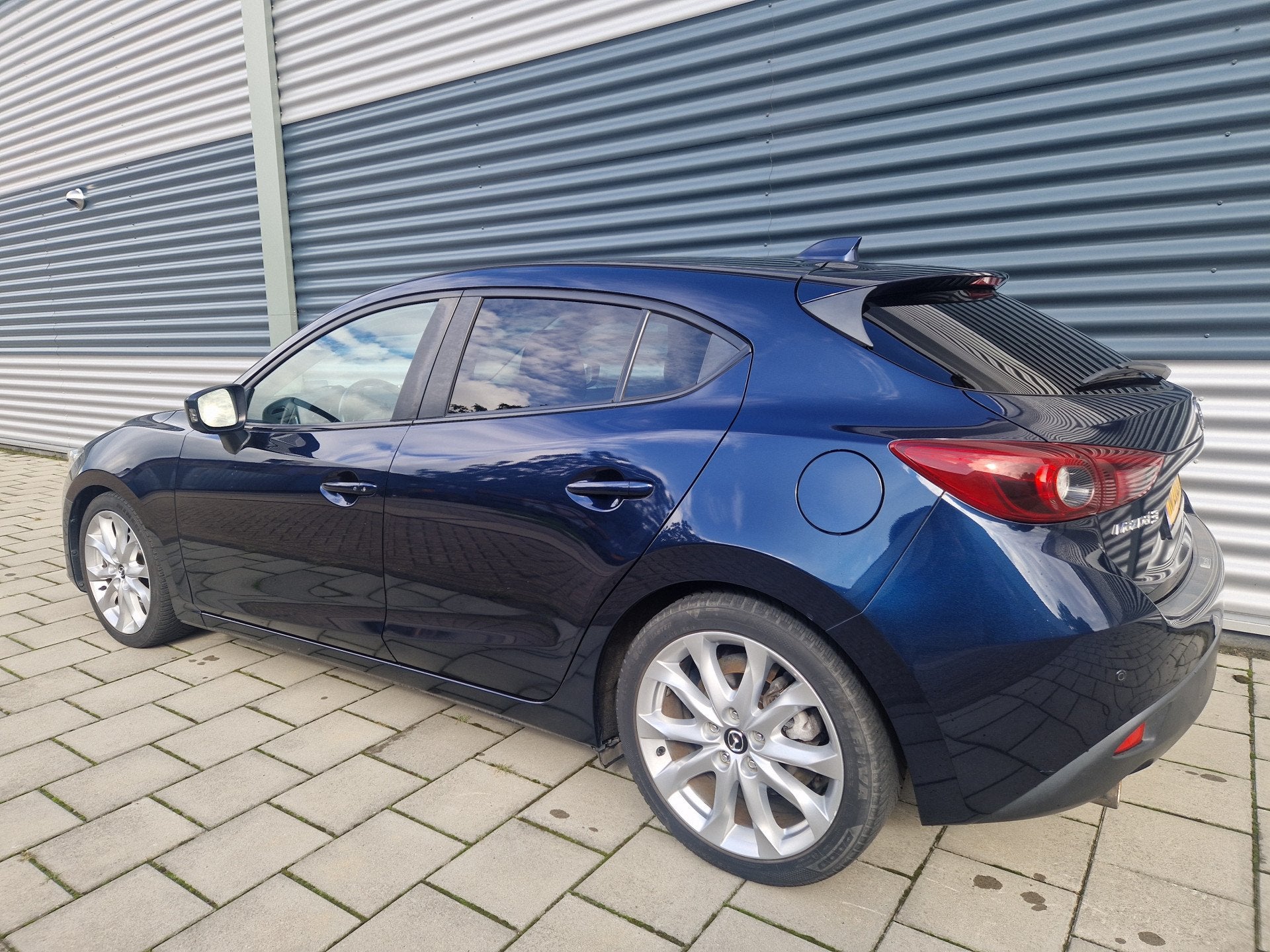 Mazda 3 2.0 GT-M , Climatronic, HeadUp display, Cruise-contr, Auto's, Voorwielaandrijving, Gebruikt, 4 cilinders, Blauw