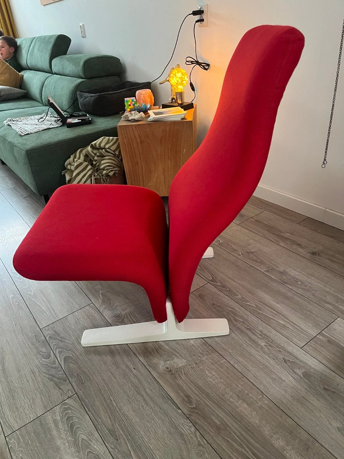 Artifort Pierre Paulin Lounge Stoel - Rood, Gebruikt, Ophalen of Verzenden, Rood, Modern, Design