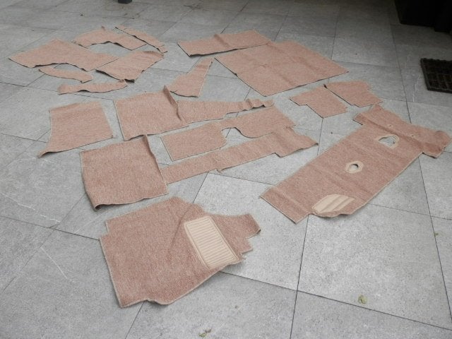 Tapijtset VW Karmann Ghia Cabrio, beige, 20 delig, Ophalen of Verzenden, Nieuw