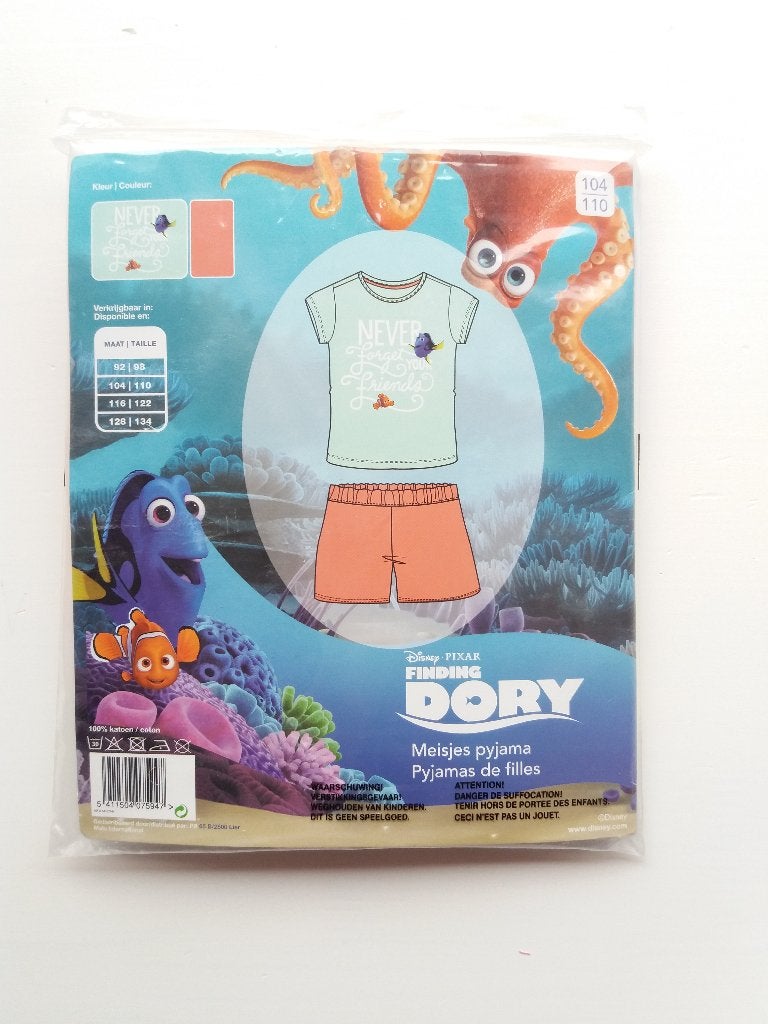 Nieuw! Shortama Disney Dory 104/110, Kinderen en Baby's, Kinderkleding | Maat 104, Ophalen of Verzenden, Nieuw, Meisje, Nacht- of Onderkleding