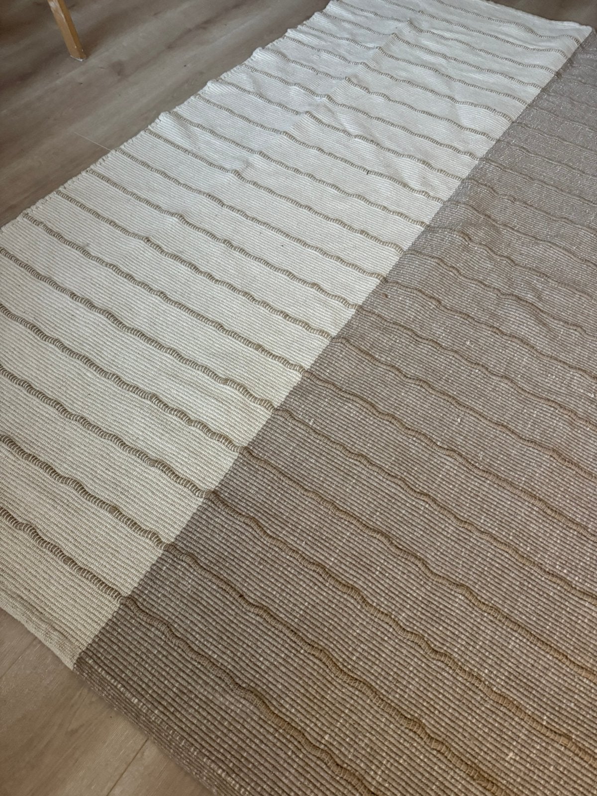 Vloerkleed - 140 x 200 cm, Wit, 100 tot 150 cm, 200 cm of meer, Ophalen of Verzenden