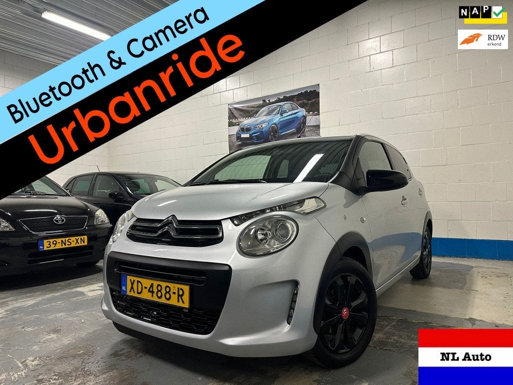 Citroen C1 1.0 VTi Urban Ride Airco/Cruis/Carplay/Nap/Apk!, Auto's, Voorwielaandrijving, Gebruikt, Euro 6, 4 stoelen