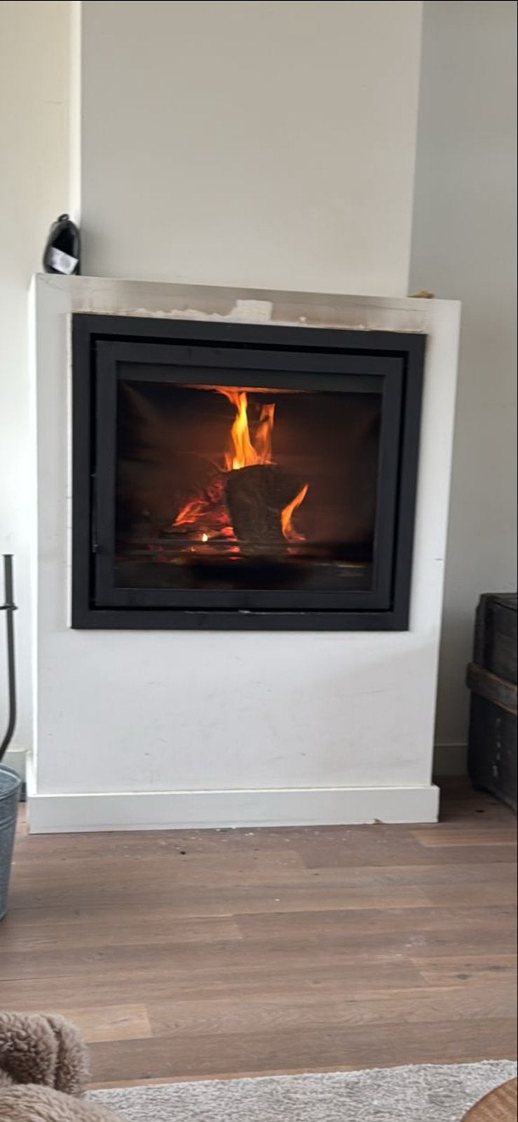 Dik Geurts Instyle Houthaard - Wegens Verbouwing, Huis en Inrichting, Ophalen, Gebruikt, Inbouwhaard, Houthaard